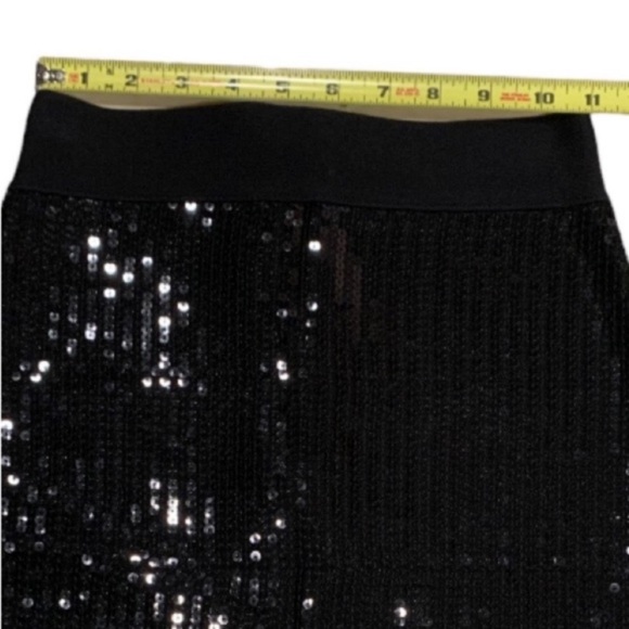 BEBE Black Sequin Mini Skirt - Picture 3 of 5